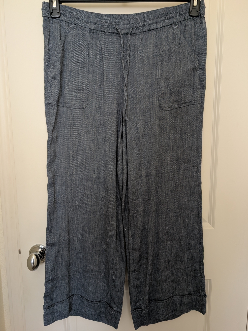 Women's Relaxed Drawstring Pants - Blue